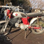 安城市上条町　バイク買取　CL50（長期不動。錆）