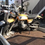 昭和区川名本町　バイク買取　エイプ50（不動放置プレイ）