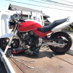 愛西市愛宕町　バイク買取　ホーネット250（自家塗装）