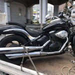 昭和区鶴舞　バイク買取　ブルーバード800長放置