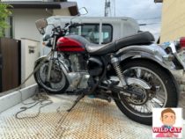 名古屋市西区平中町　バイク買取　エストレア外装下　