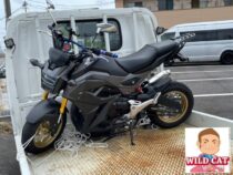 高浜市八幡町　バイク買取　HONDAグロム　転倒車