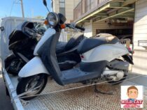 知立市内幸町　バイク買取　原付today(AF67)実働シート激しく破損