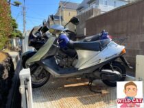 昭和区山脇町　バイク買取　アドレスV100 不動車両　５分で取引完了